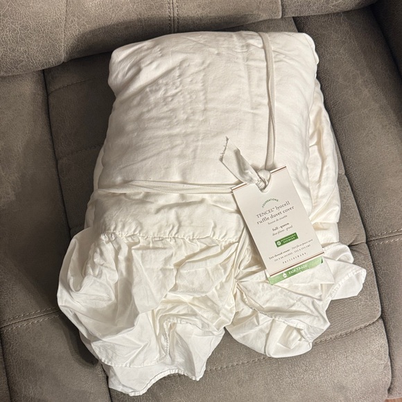 Pottery Barn White TENCEL Lyocell Duvet Cover
